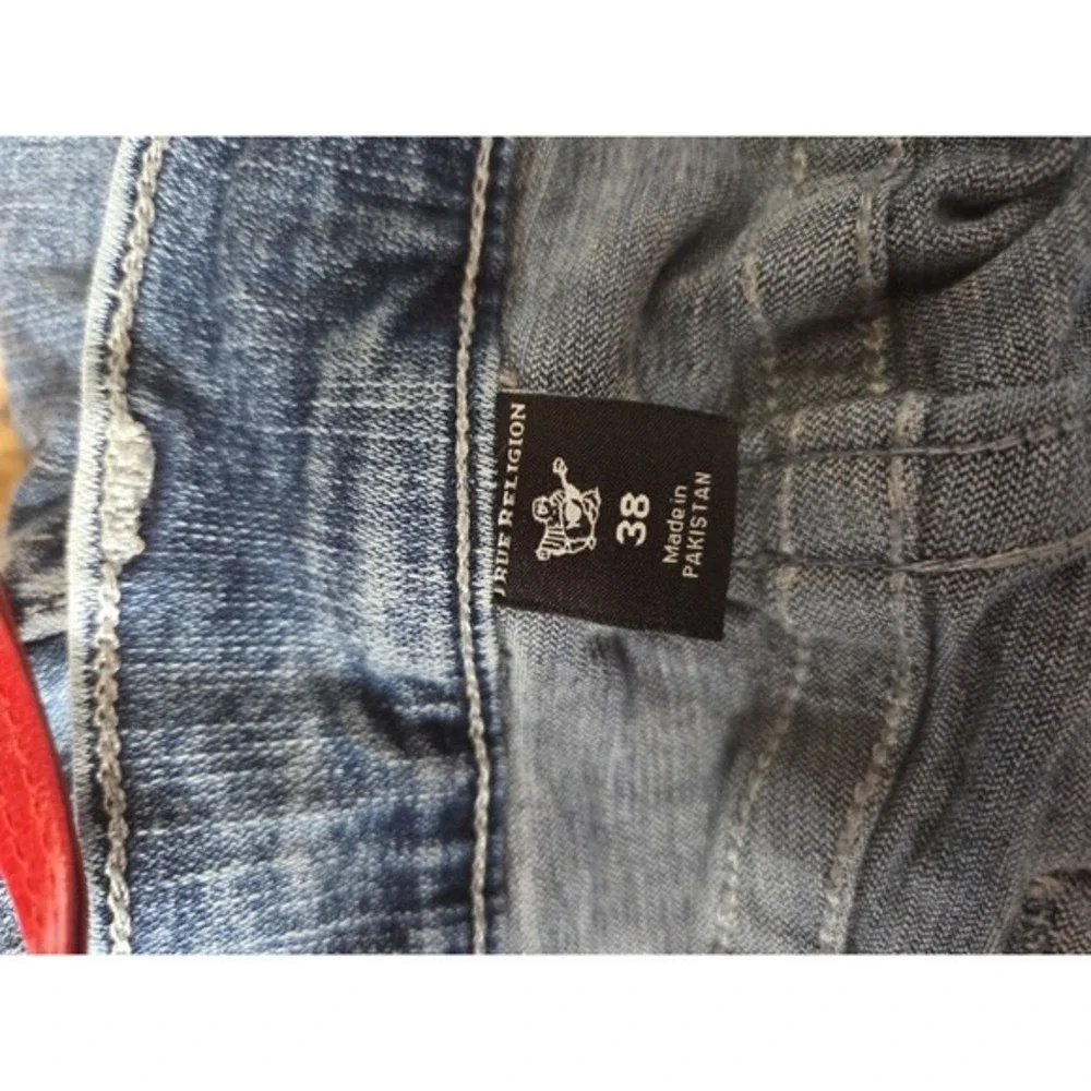 true religion Ricky Relaxed Straight 38x32, Distressed,‎ Holes,
